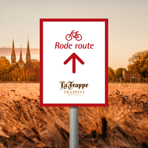 Volg de bordjes met daarop 'Rode route La Trappe' en fiets door het mooie Brabant!