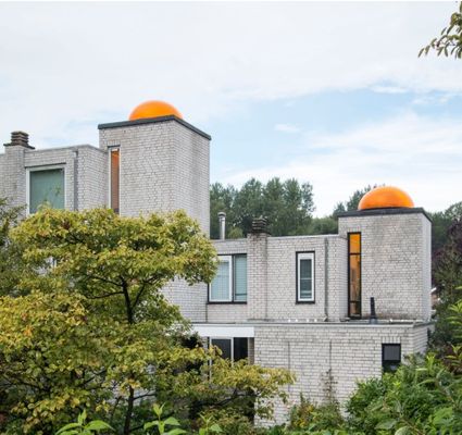 Koepeltjeswoningen in de wijk Meerzicht in Zoetermeer.