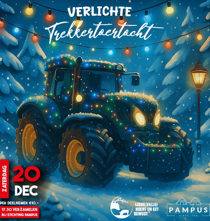 Verlichte Trekkertoertocht Pampus