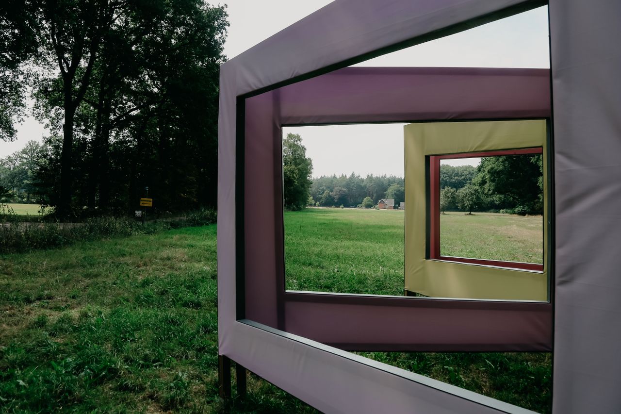 Kunstwerk Woest en Bijster 2022. Gemaakt door Polly's Picture show.