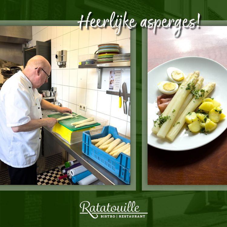 Asperges bij Ratatouille Hoogeloon