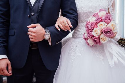 Getting married, wedding.