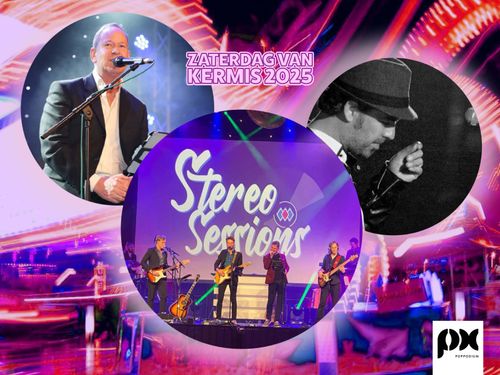 Een poster van de kermis bij PX