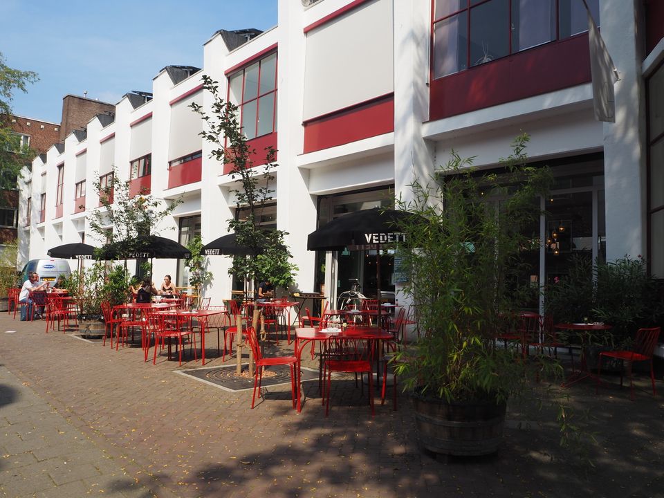 Fire brigade canteen Maastricht terrace side