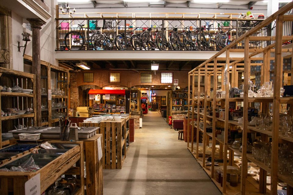 Interieur van de winkel