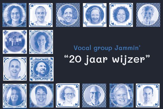 Lustrumconcert Vocal Group Jammin’ “20 jaar wijzer" op zaterdag 7 november