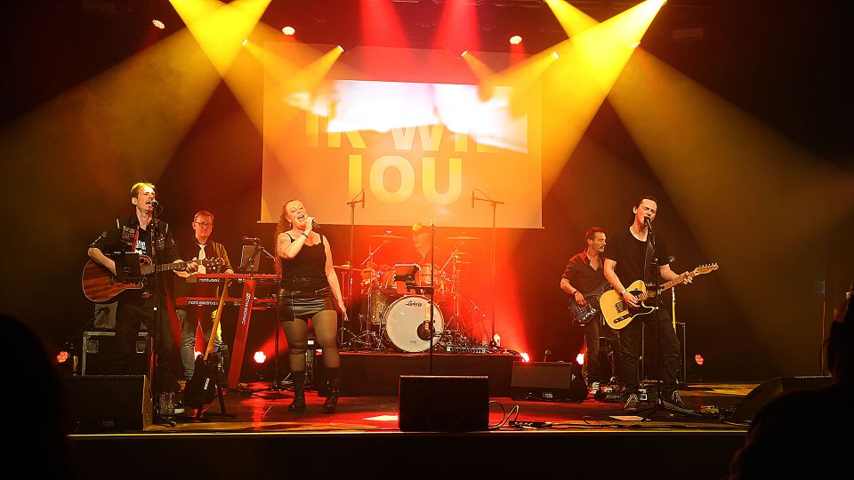 Bandfoto Drukte van Belang concert