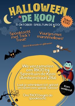Halloween spooktocht door de Kooi