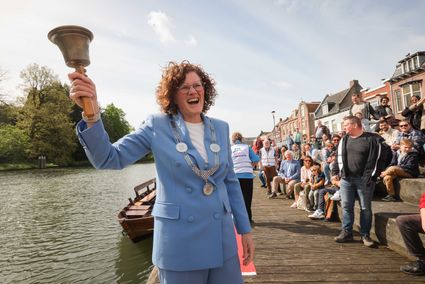 Burgemeester Marijke van Beukering tijdens Dag van de Vaart 2024