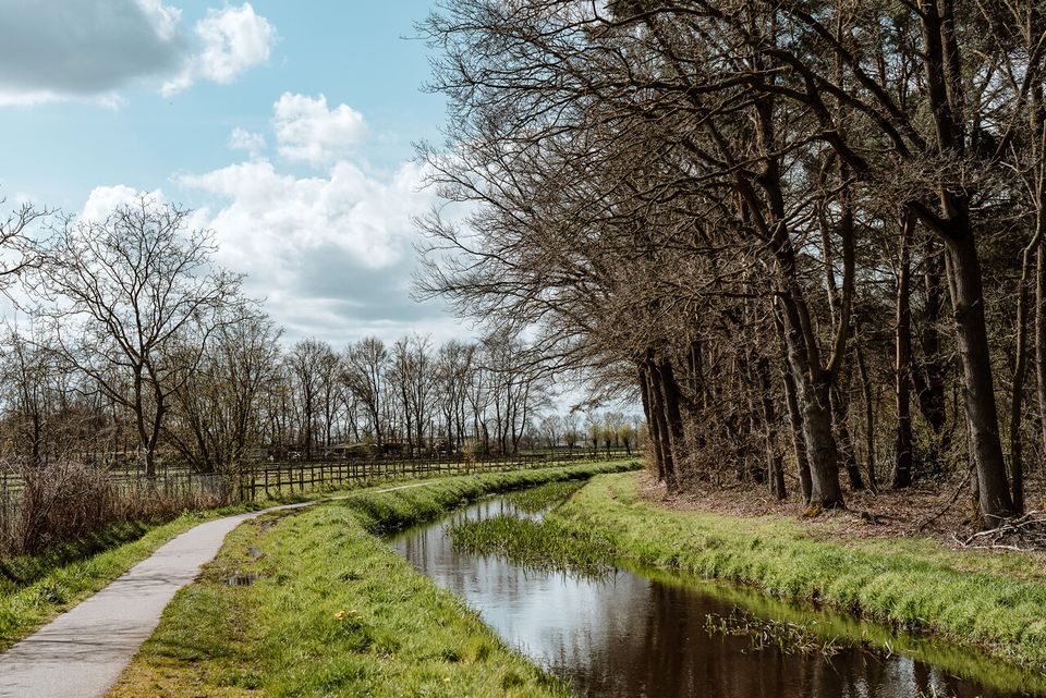 Beek in een Brabants landschap