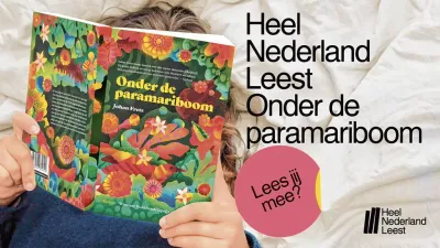 aankondiging heel Nederland leest onder de paramariboom