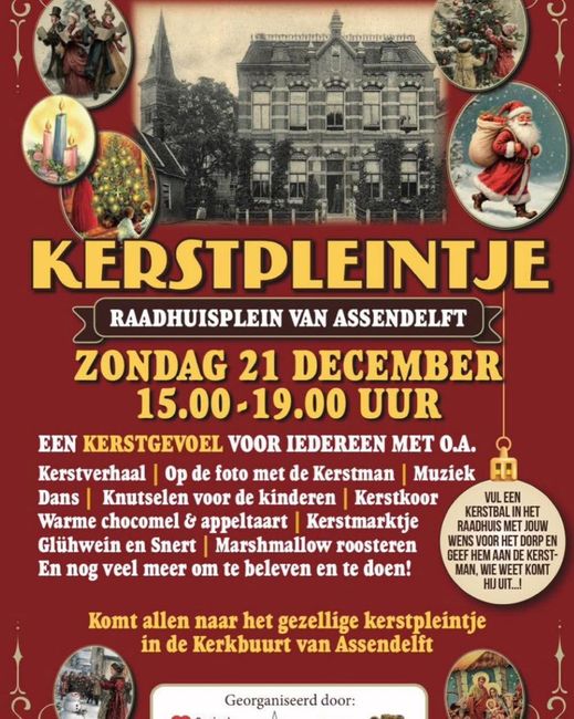 Kerstpleintje Raadhuisplein Assendelft