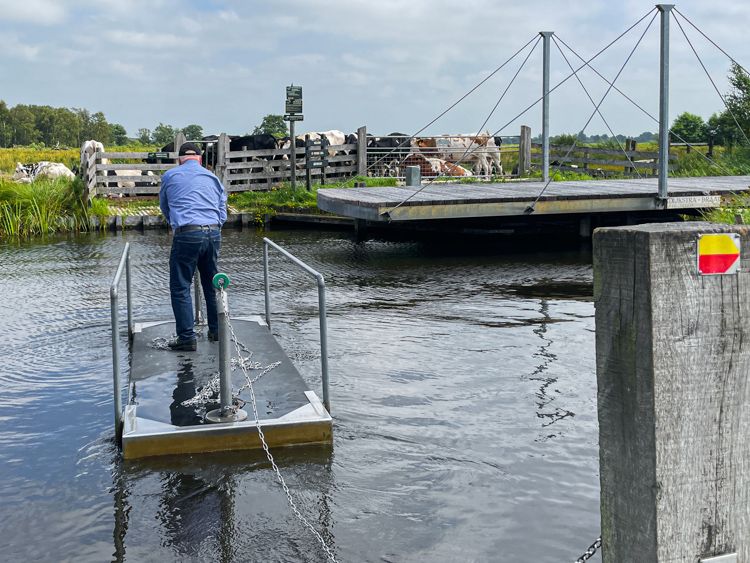 Het veertje brengt naar een natuurgebied