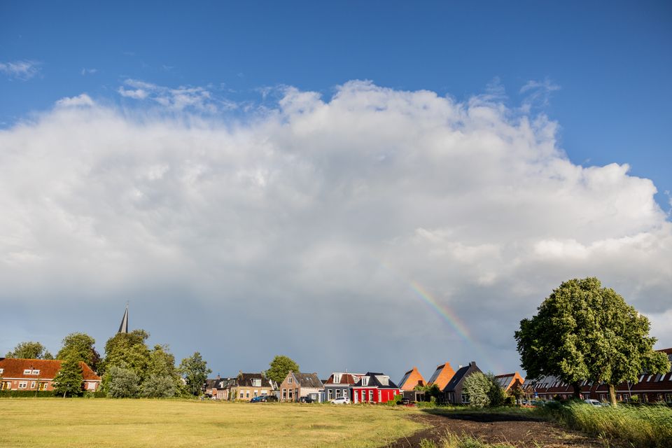 Regenboog boven Akkrum