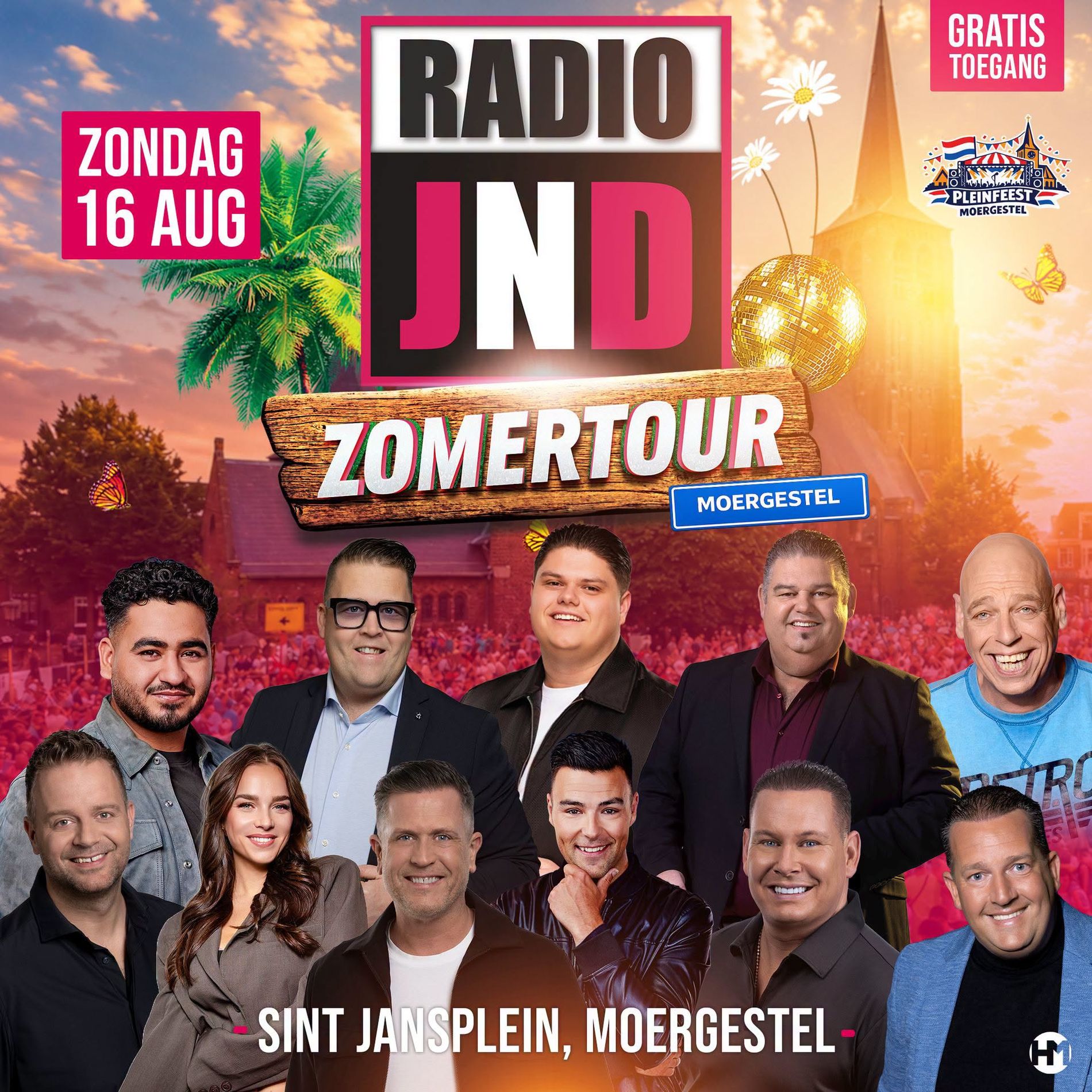Affiche  Radio JND Zomertour