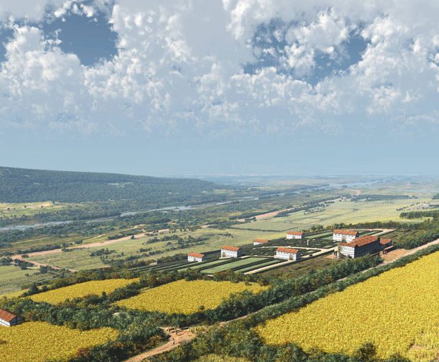 Impressie van villa en landschap in Meerssen