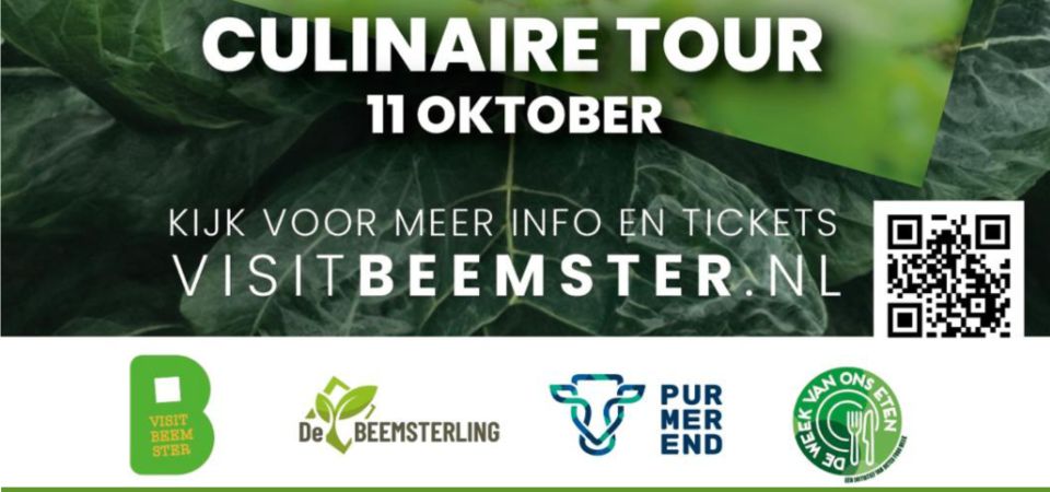 Culinaire tour Beemster 2026