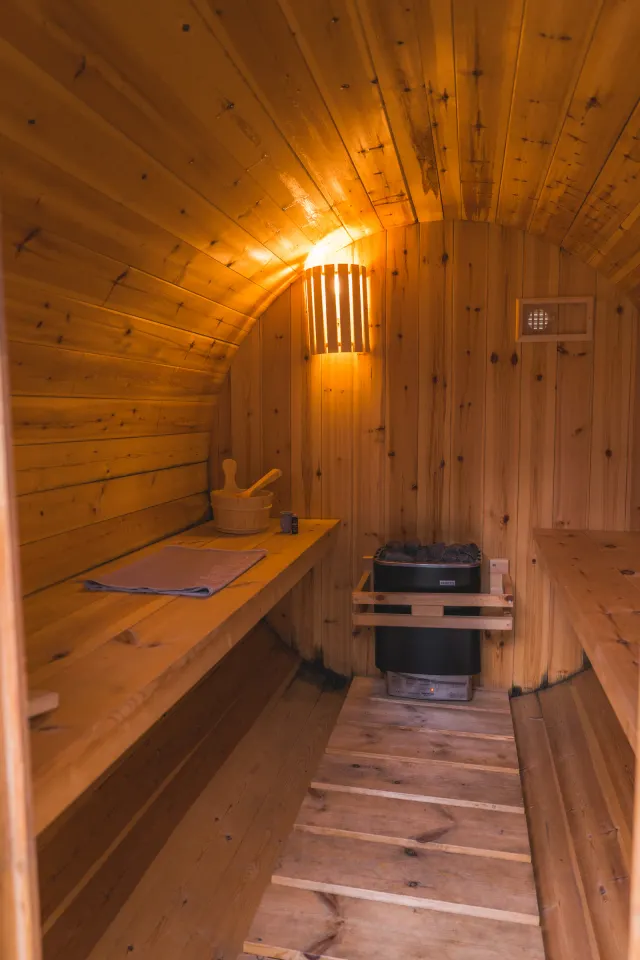 Forest Wellness Lodge sauna