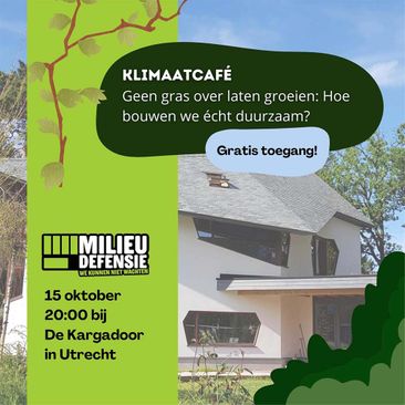 Klimaatcafé:  Hoe bouwen we echt duurzaam