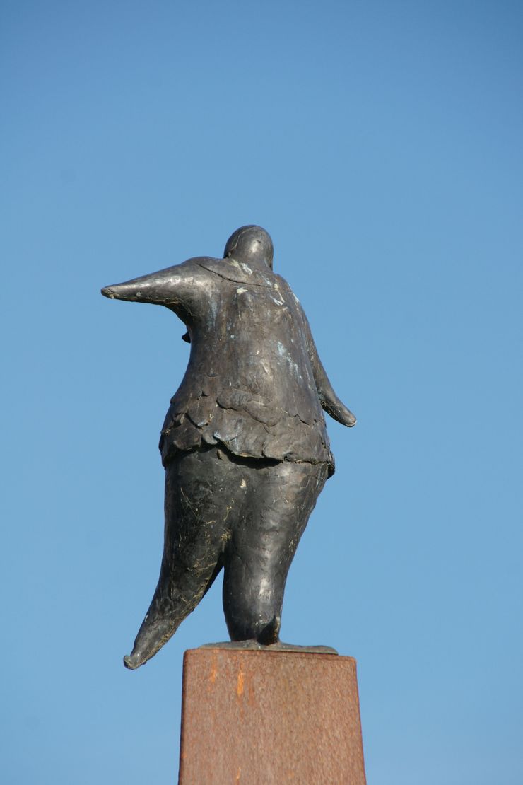 Elfstedentocht beeld Aukje in Bolsward