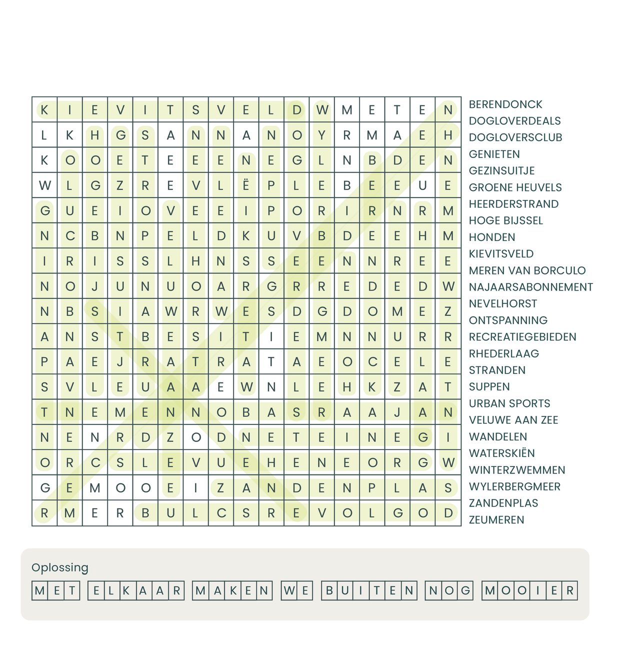 Antwoorden woordzoeker