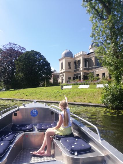 Varen door Leiden, sloep, elektrisch, Columbus Watersport