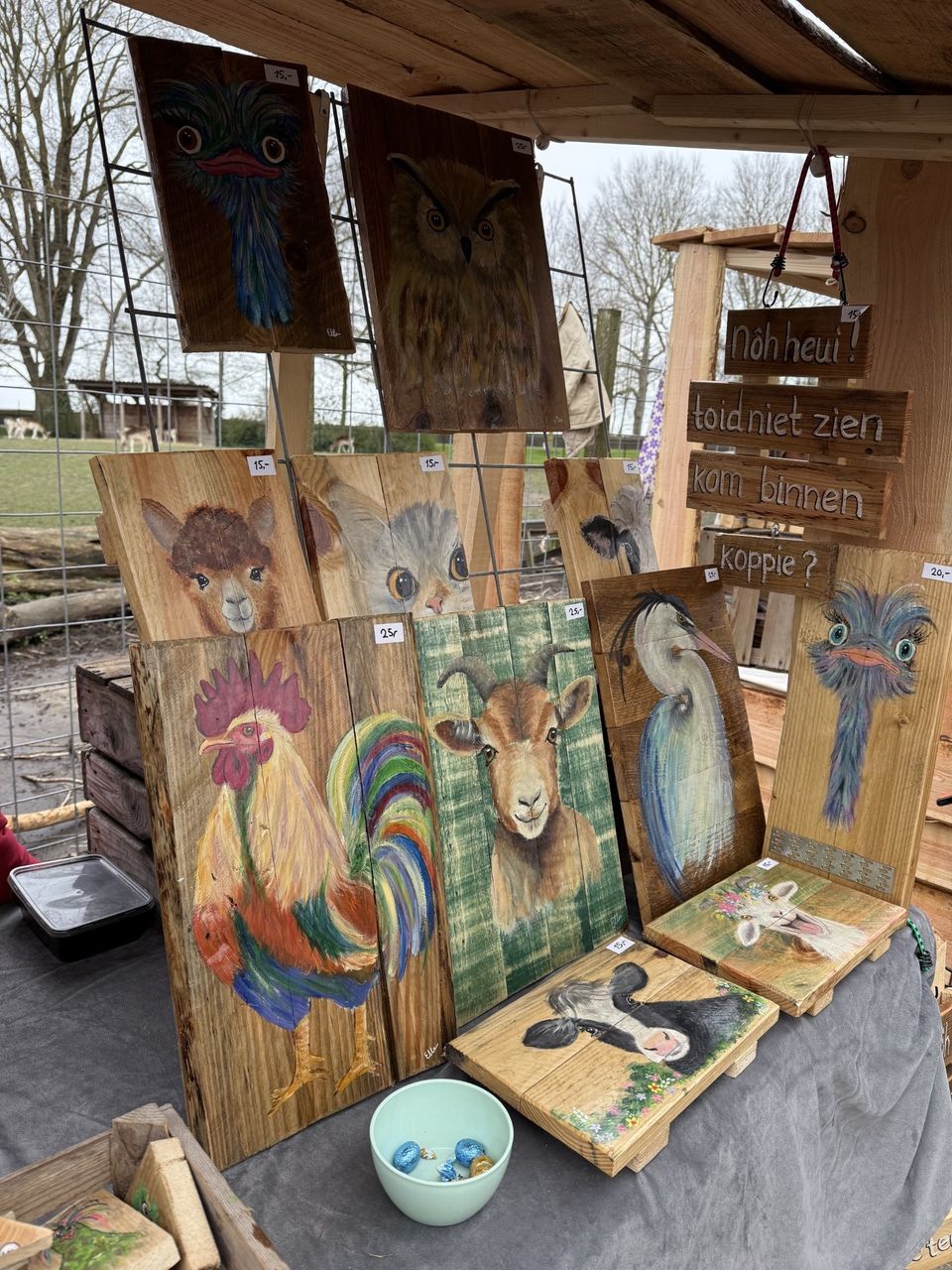 Sfeerimpressie van de herfstmarkt bij Hertenkamp Enkhuizen