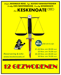 aankondiging theatervoorstelling 12 gezworenen