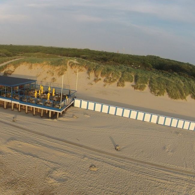 Strandpaviljoen Lage Duintjes, Netherlands, Oostkapelle beach bar with view at the sea