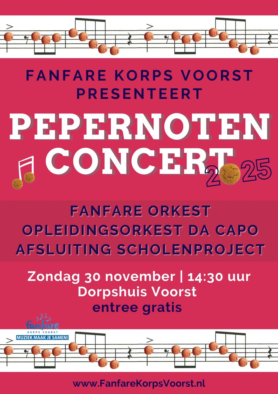 Pepernoten Concert Fanfarekorps Voorst