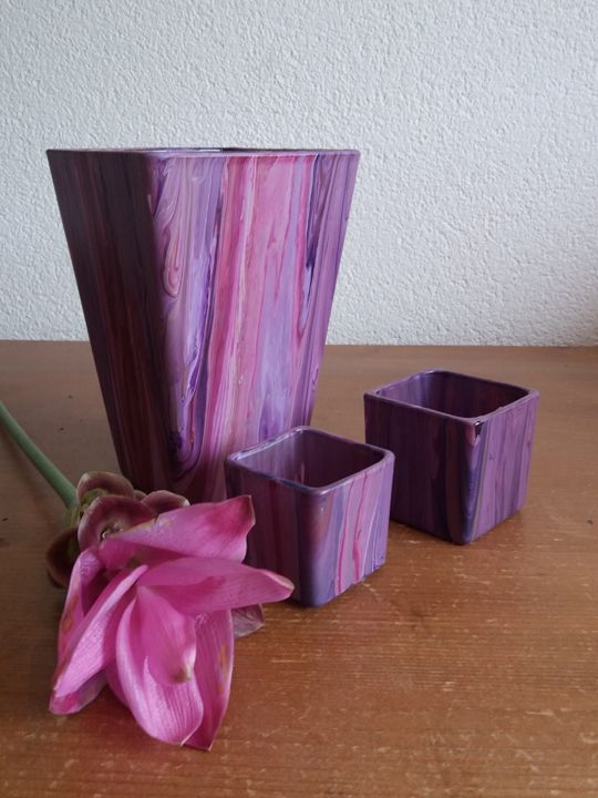 Workshop Glaswerk Gieten Deurne - vaas en theelichten