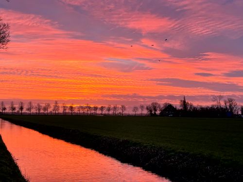 Zonsopkomst in de Beemster