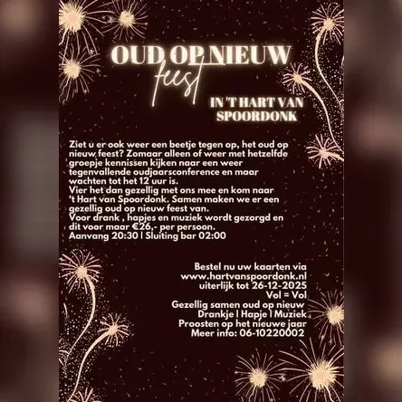 aankondiging oud op nieuw feest