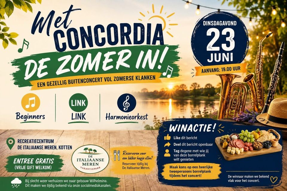 Buitenconcert | Met Concordia de zomer in!