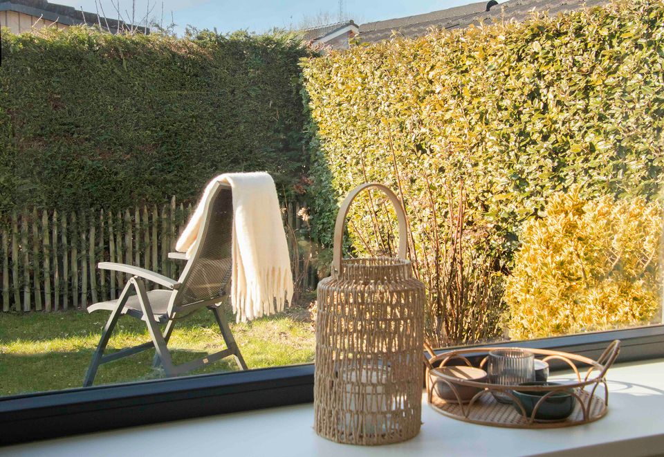 De tuinen bieden veel privacy zowel van de chalets als van de bungalows.