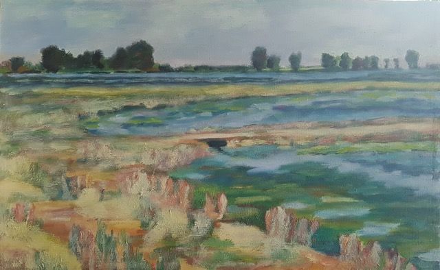 schilderij uit de Expositie De Maas in Haren bij Oss