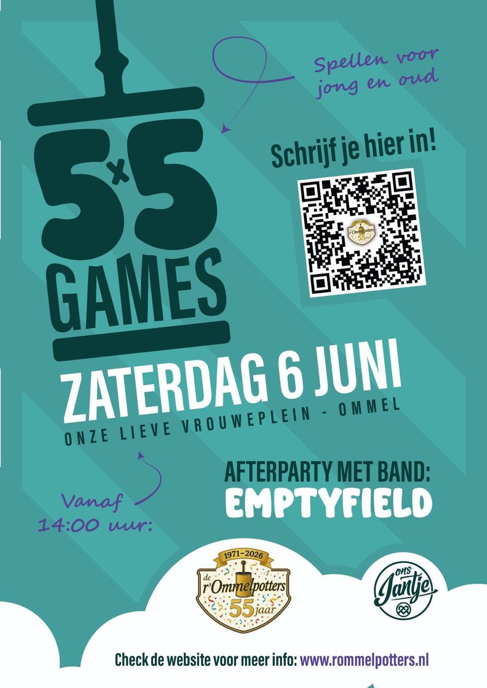 Gezellig spel voor jong en oud op het Onze Lieve Vrouweplein