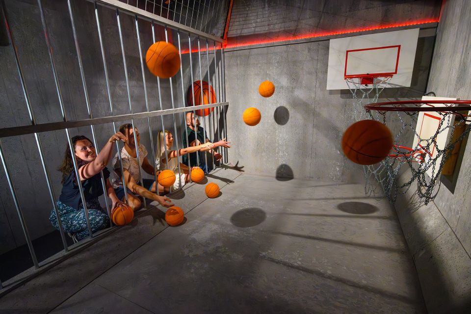 Jail Challenge in Posta7 Tolbert, de meest geboekte activiteit: 17 cellen vol spellen en één klassement.