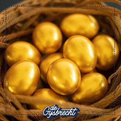 Mandje met gouden eieren