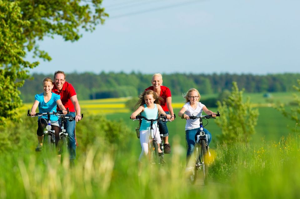 Fietsen familie