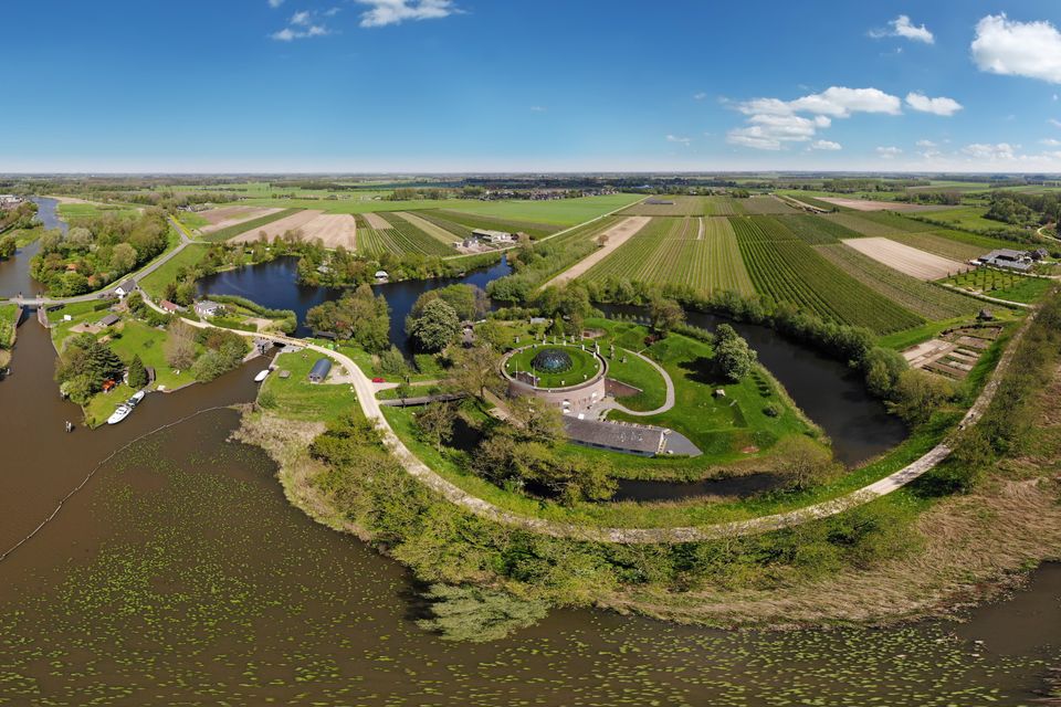 Drone beeld van Fort Asperen
