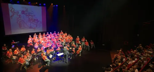 groepsfoto van het orkest