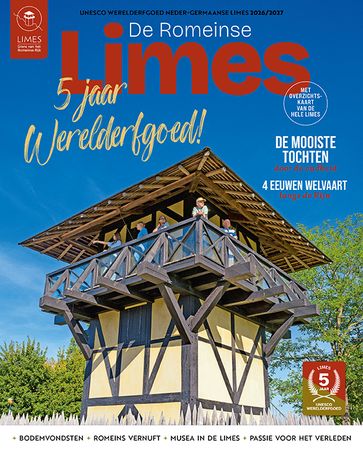 Omslag van het magazine met de wachttoren van Castellum Hoge Woerd