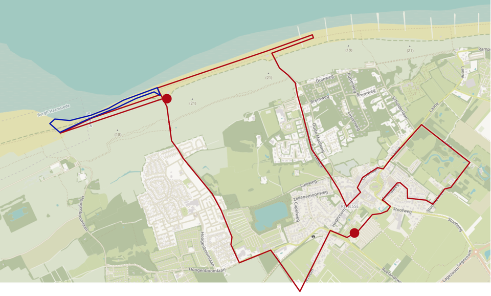 Route Straô Renesse