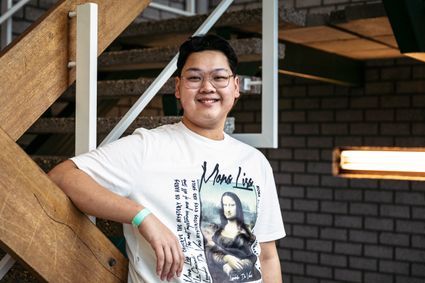 Foto van student Timothy aan mboRijnland Zoetermeer.