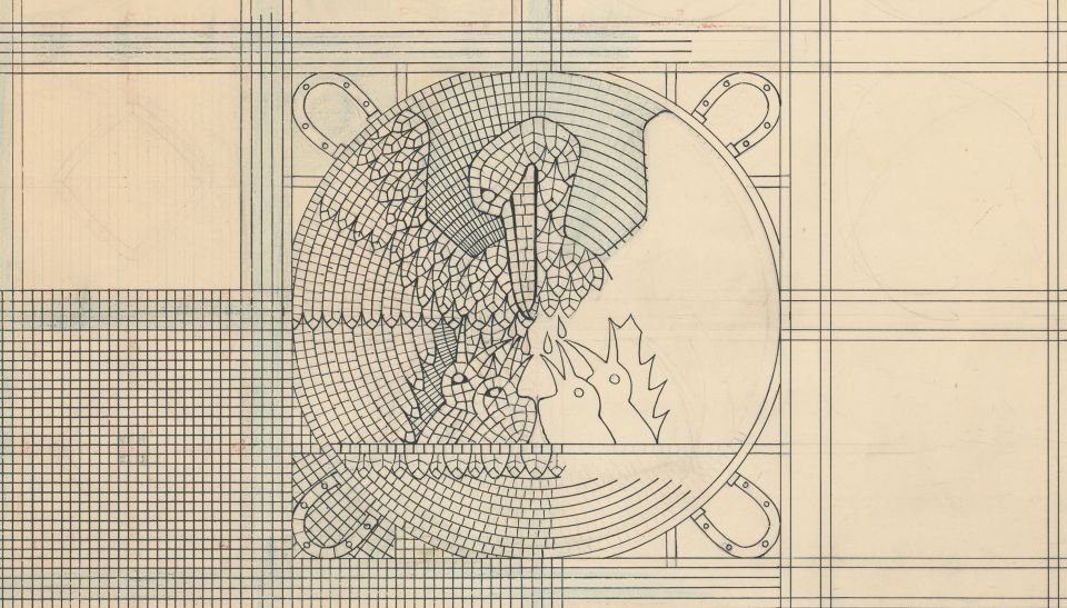 Ontwerp vloermozaïek, Alexander Kropholler en Jan Frederik Staal