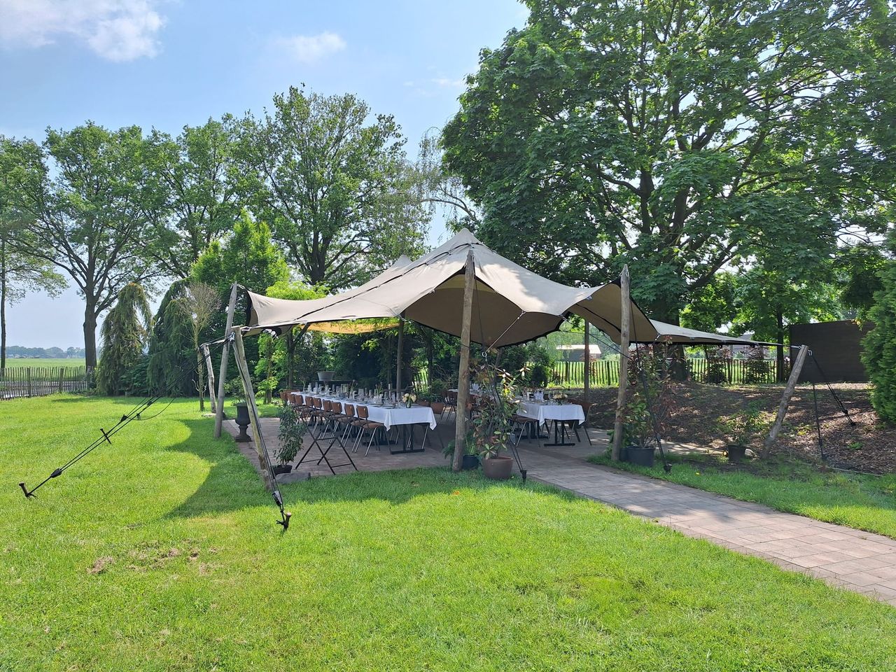 Aspergediner van de BBQ