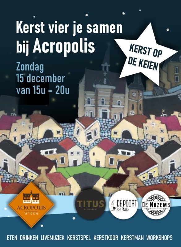 Flyer Kerst op de Keien voorkant