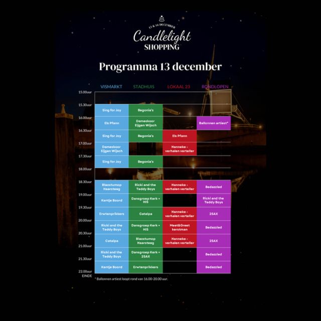 Candlelight program Friday
