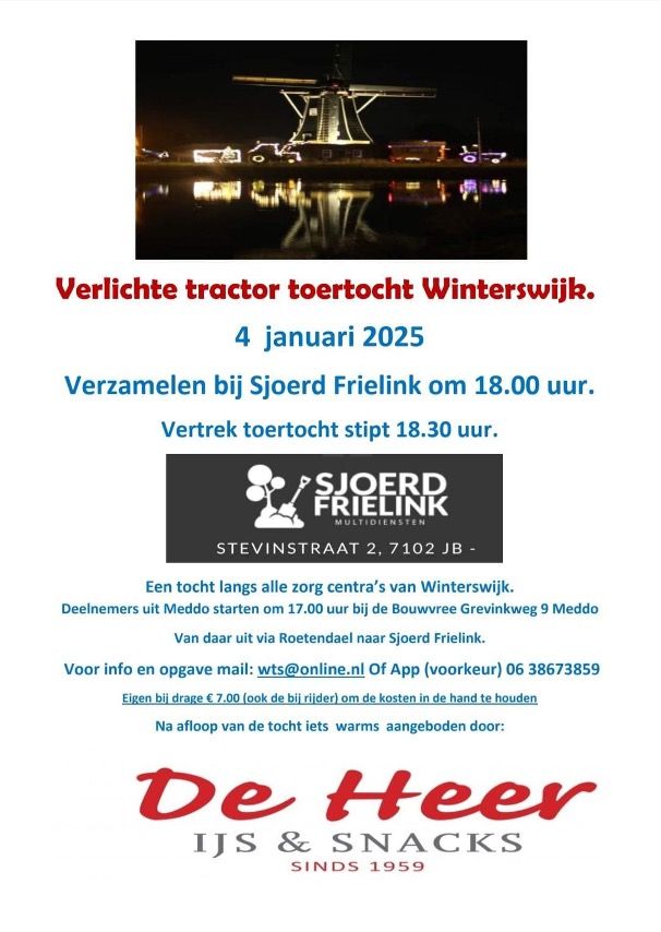Verlichte Tractortocht 2025
